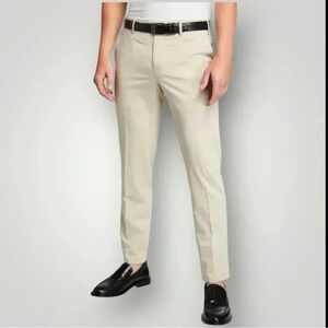 PT Torino Slim-Fit Silk-Blend SilkOchino Trousers Sz 52/36 Made‎ in Italy
